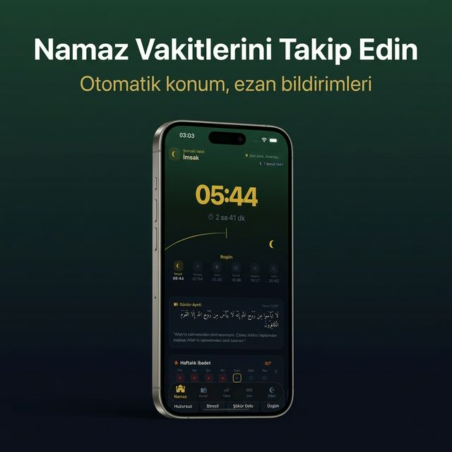 Ümmet — Namaz vakitleri